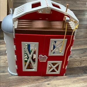 Barbie Red and White Farm Barn Playset